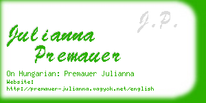 julianna premauer business card